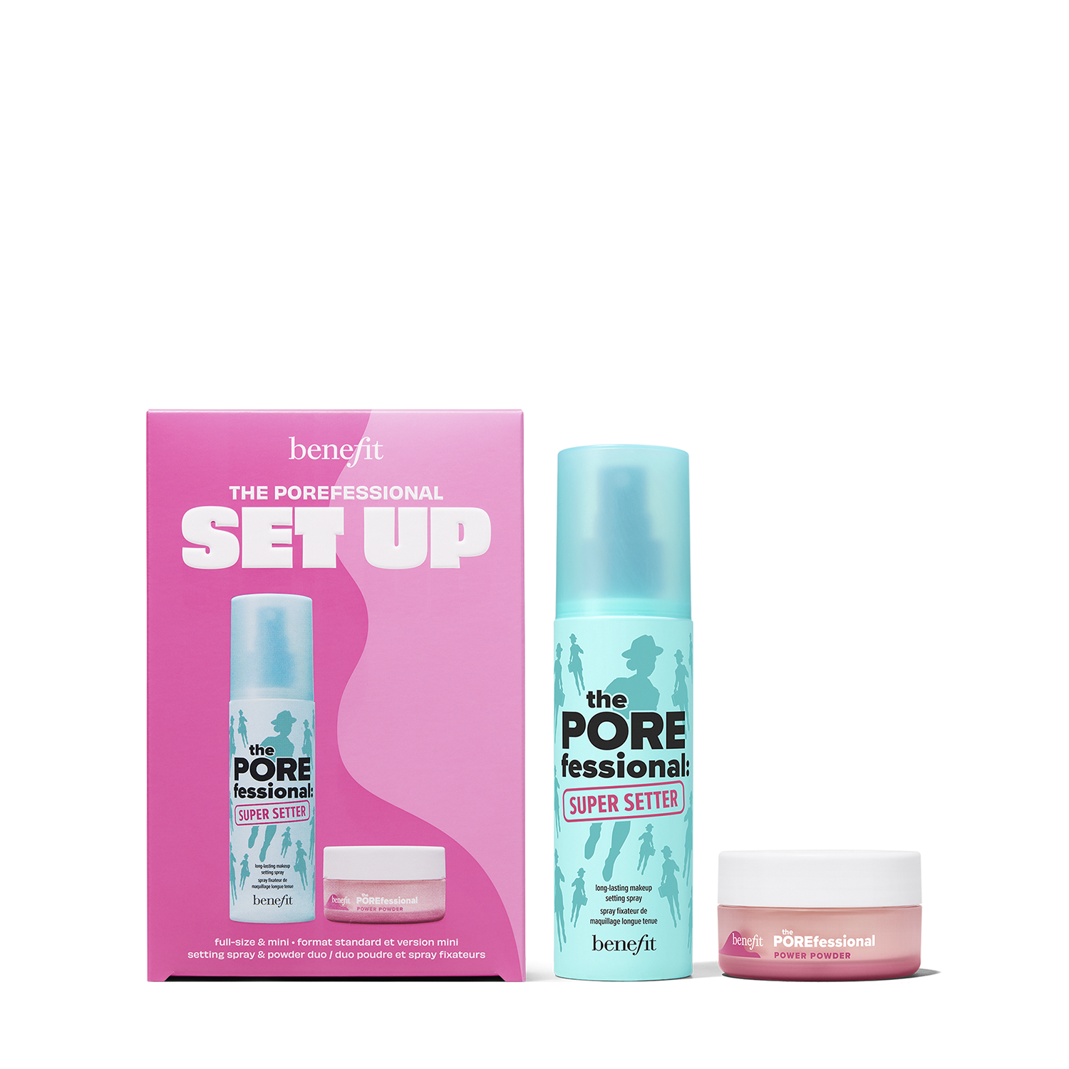 SET THE POREFESSIONAL SET UP (SET DE FIJADORES PARA MAQUILLAJE)